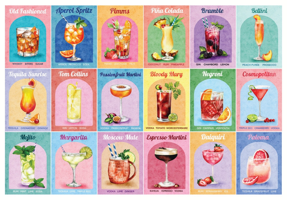 HOP - Colourful Cocktails - 1000 Piece