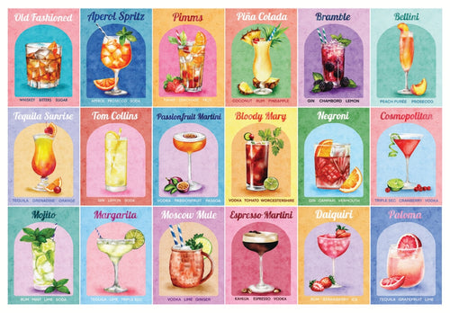 Colourful Cocktails – 1000 Piece Jigsaw Puzzle (HOP)