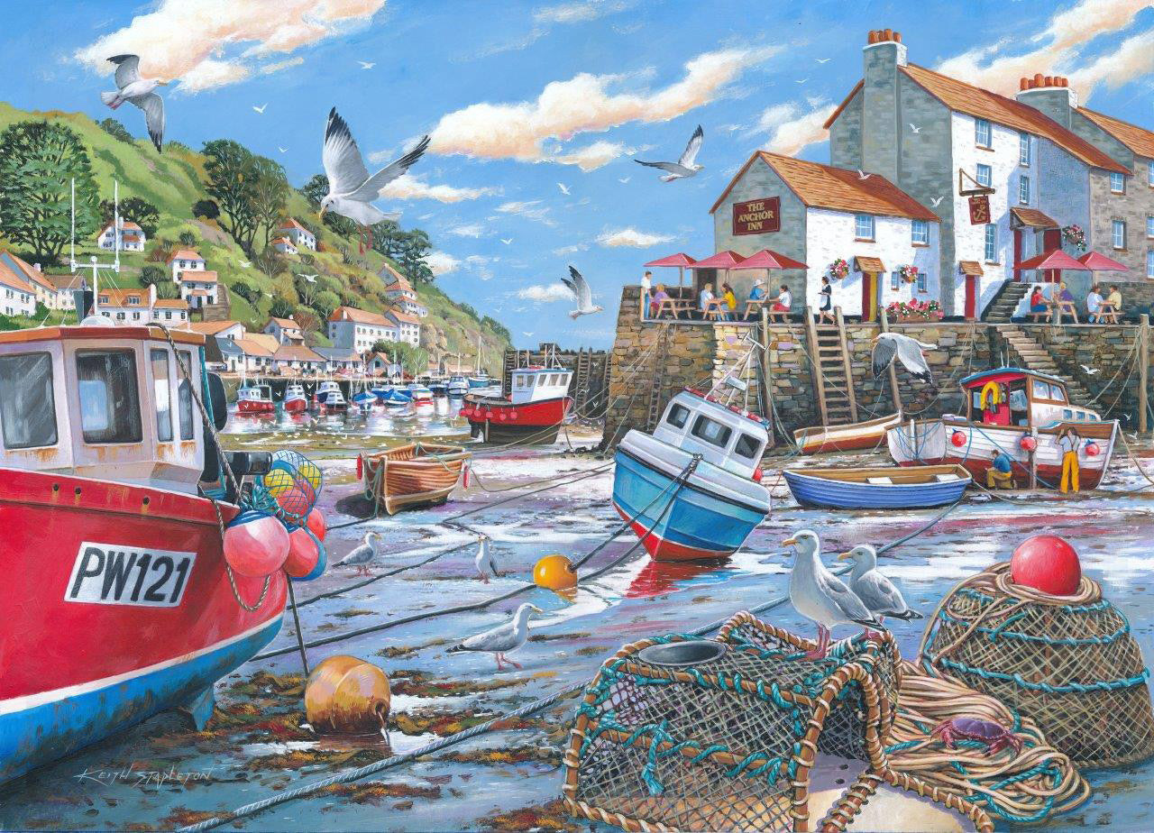 Days At The Dock – 4 x 500 Piece Jigsaw Puzzle (HOP)