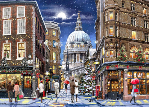 St Paul’s at Christmas by Richard Macneile – 1000 Piece Jigsaw Puzzle (Gibsons)
