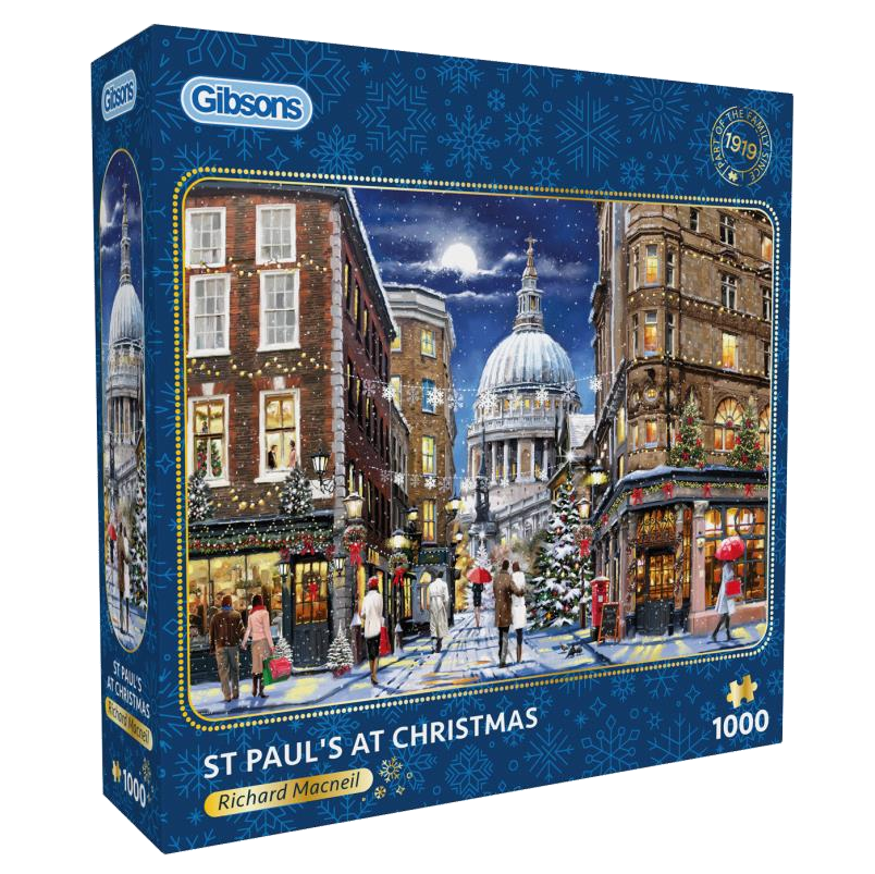 St Paul’s at Christmas by Richard Macneile – 1000 Piece Jigsaw Puzzle (Gibsons)