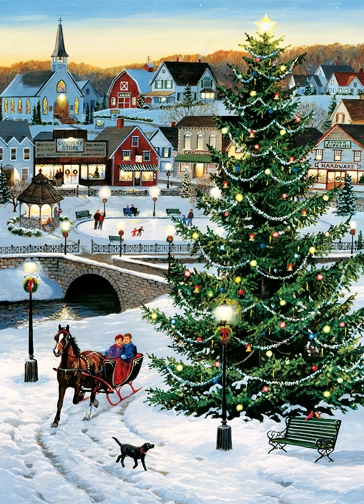 Village Tree - 1000 Piece Jigsaw Puzzle (Cobble Hill)