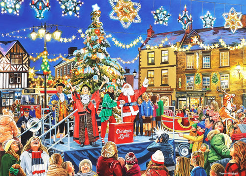 Christmas Switch On by Trevor Mitchell – 100 XXL Piece Jigsaw Puzzle (Gibsons)