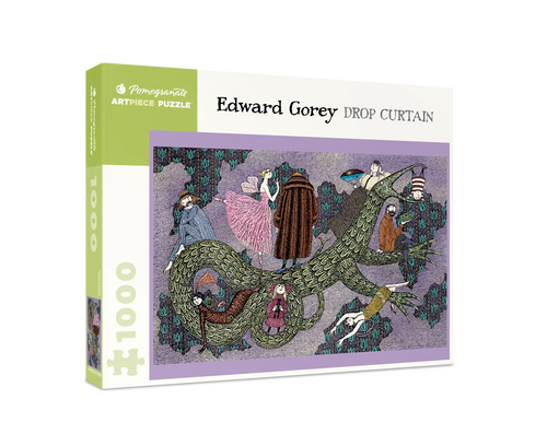 Drop Curtain by Edward Gorey – 1000 Piece Jigsaw Puzzle (Pomegranate)