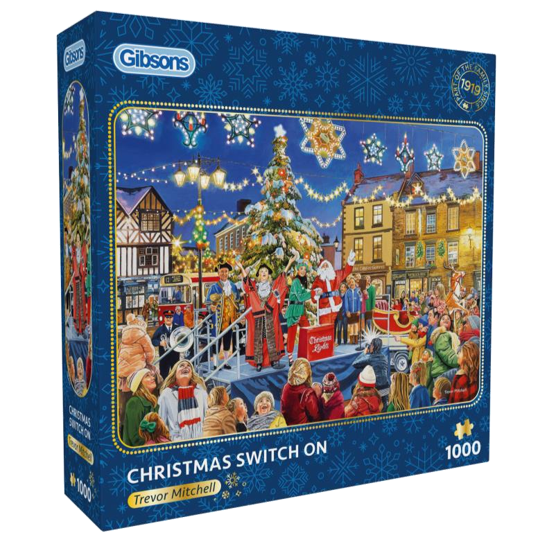Christmas Switch On by Trevor Mitchell – 1000 Piece Jigsaw Puzzle (Gibsons)