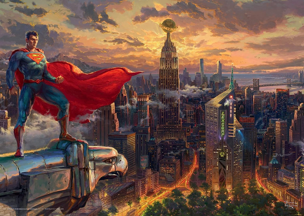 Superman - Protector of Metropolis by Thomas Kinkade – 1000 Piece Jigsaw Puzzle (Schmidt)