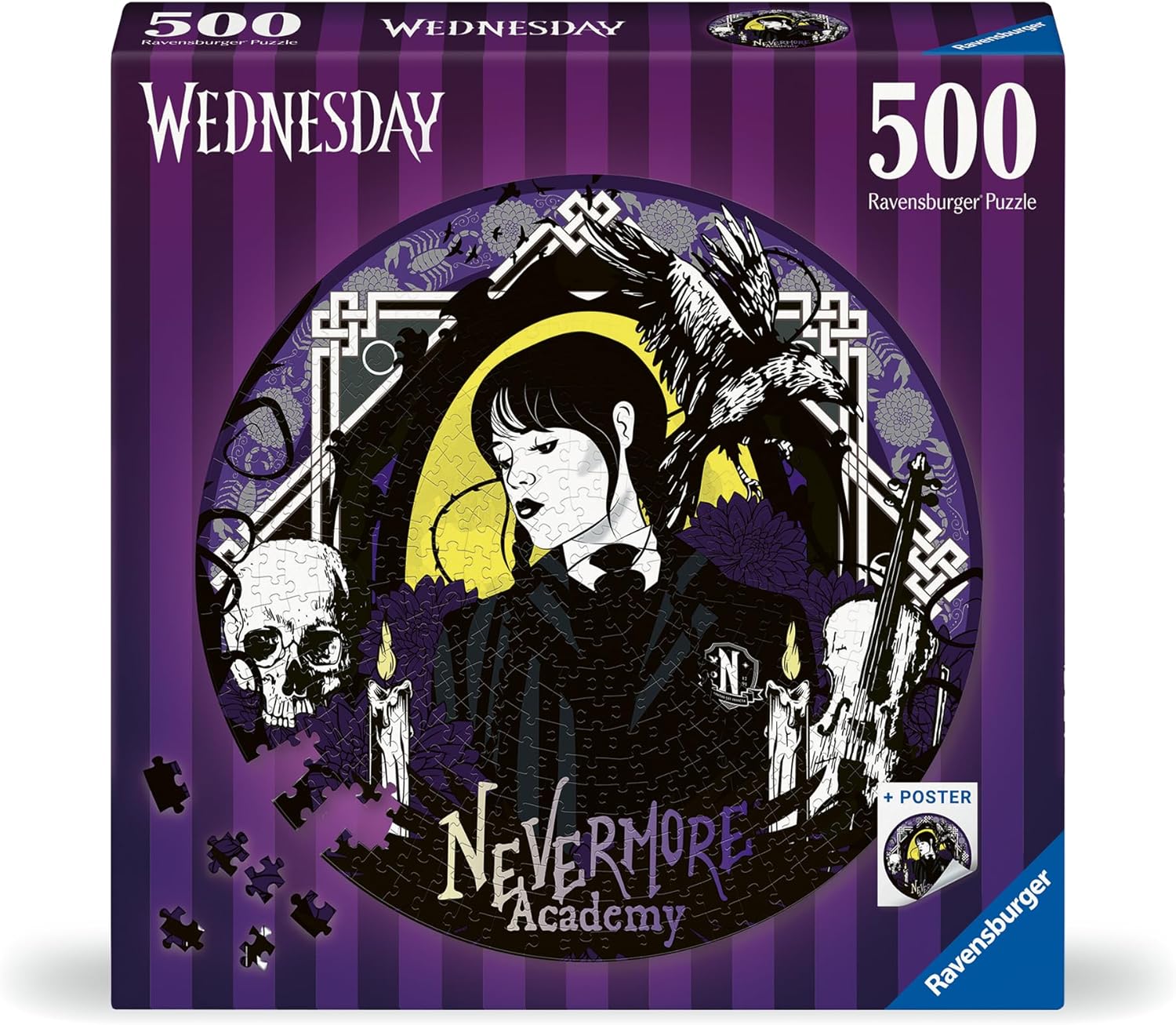Wednesday – 500 Piece Jigsaw Puzzle (Ravensburger)