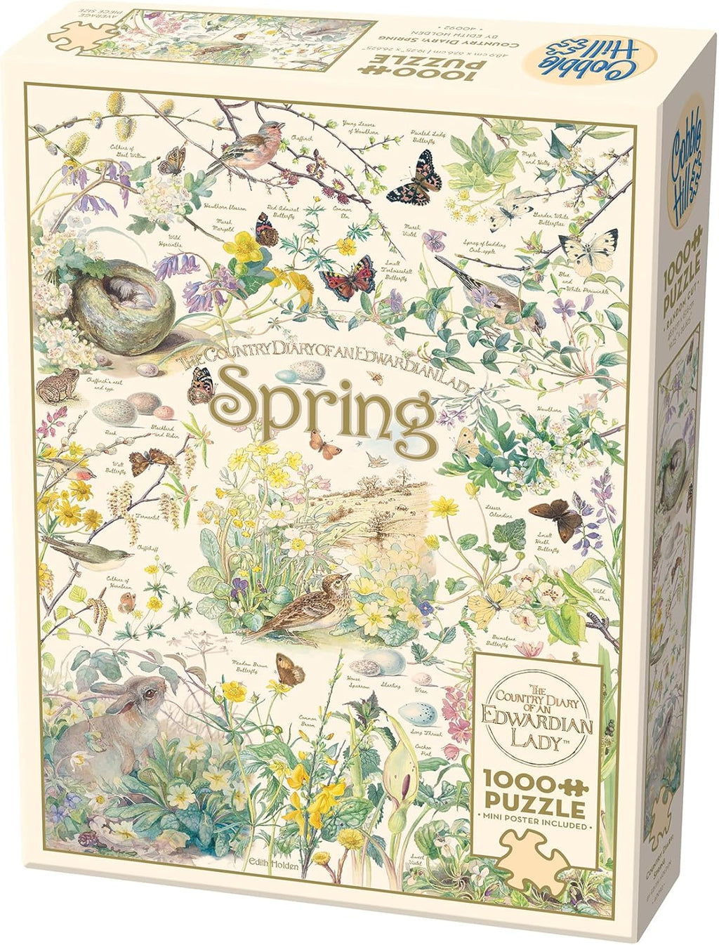 Country Diary of an Edwardian Lady: Spring - 1000 Piece Jigsaw Puzzle (Cobble Hill)