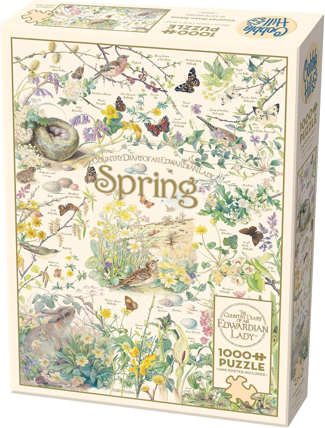 Country Diary of an Edwardian Lady: Spring - 1000 Piece Jigsaw Puzzle (Cobble Hill)