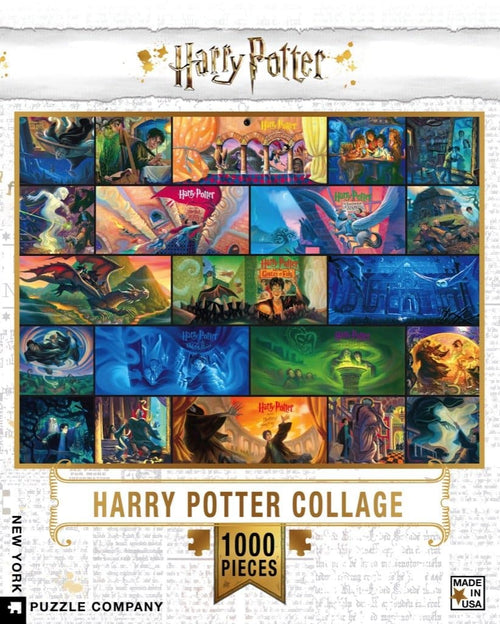 Harry Potter Collage - 1000 Piece Jigsaw Puzzle (New York Puzzle Company) - Completed Puzzle