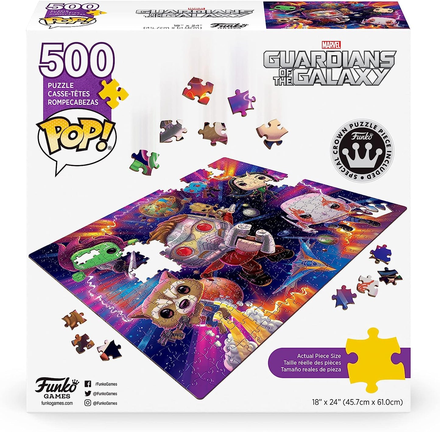 Pop! Puzzles - Marvel Guardians of the Galaxy - 500 Piece Jigsaw Puzzle