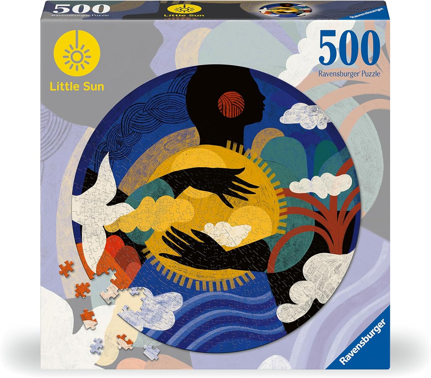 Little Sun Feel by Diana Ejaita - 500 Piece Round Jigsaw Puzzle (Ravensburger)