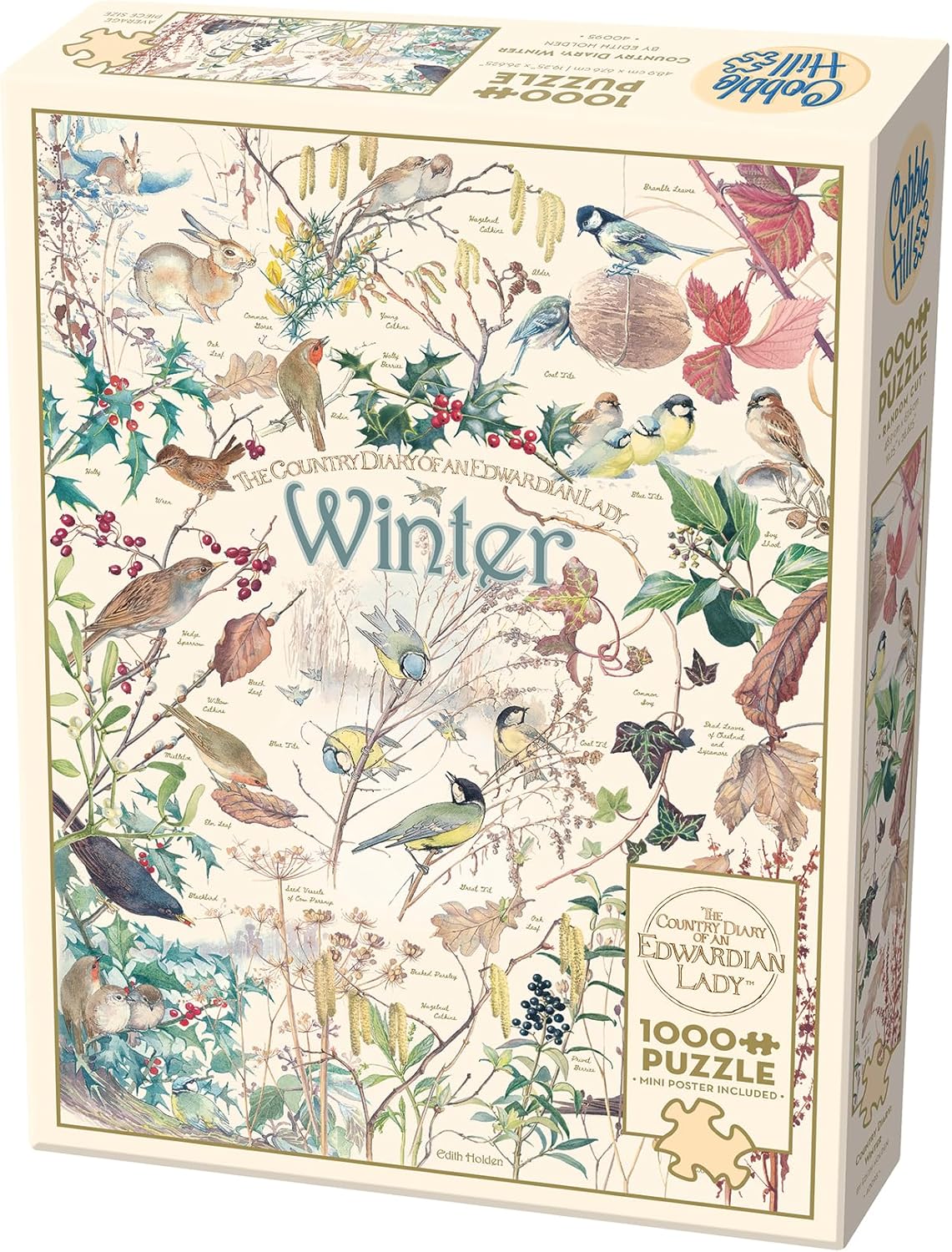 Country Diary of an Edwardian Lady: Winter - 1000 Piece Jigsaw Puzzle (Cobble Hill)