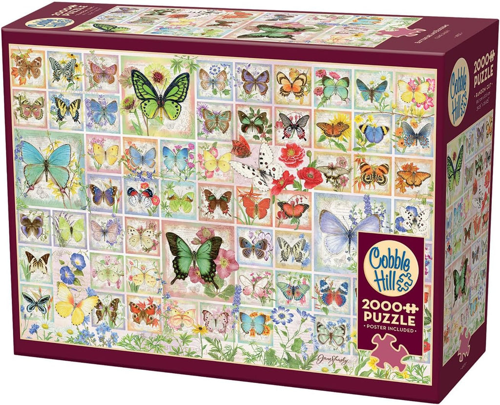 Butterflies and Blossoms - 2000 Piece Jigsaw Puzzle (Cobble Hill)