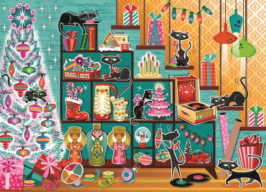 Christmas Cats by Cobble Hill - 1000 Piece Jigsaw Puzzle