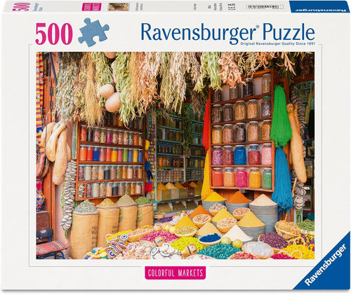 Colourful Spices & Herbs, Morocco - 500 Piece Jigsaw Puzzle (Ravensburger) - Completed Puzzle