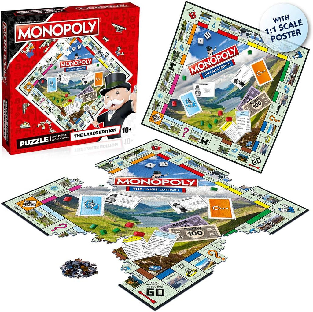 The Lakes Monopoly – 1000 Piece Jigsaw Puzzle (Monopoly)