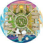 Stonehenge Through the Seasons - 500 Piece Circular Jigsaw Puzzle (Gibsons)