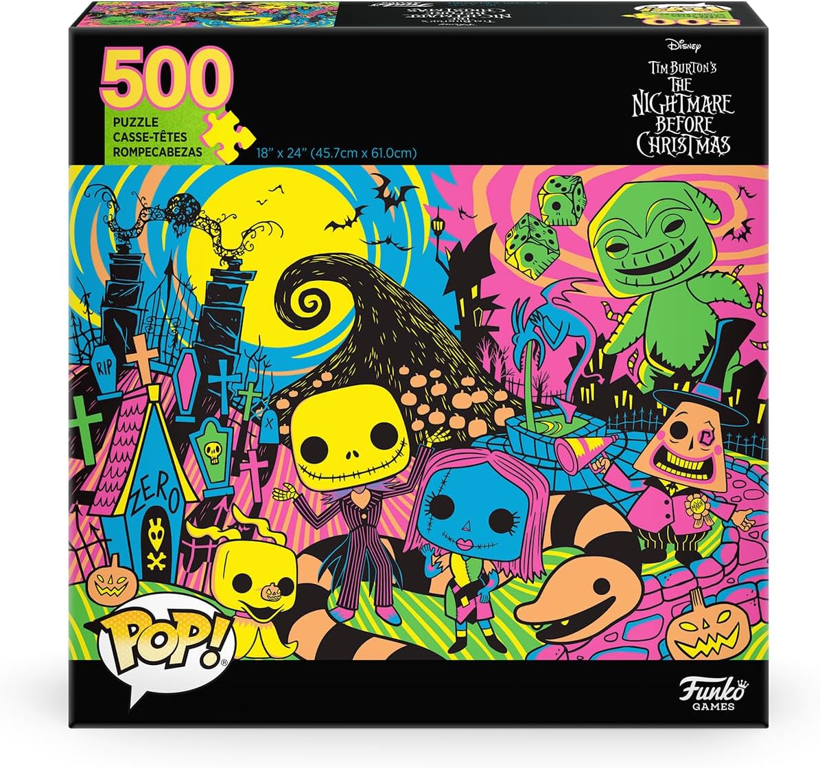 Disney The Nightmare Before Christmas – 500 Piece Jigsaw Puzzle (Pop! Puzzles)