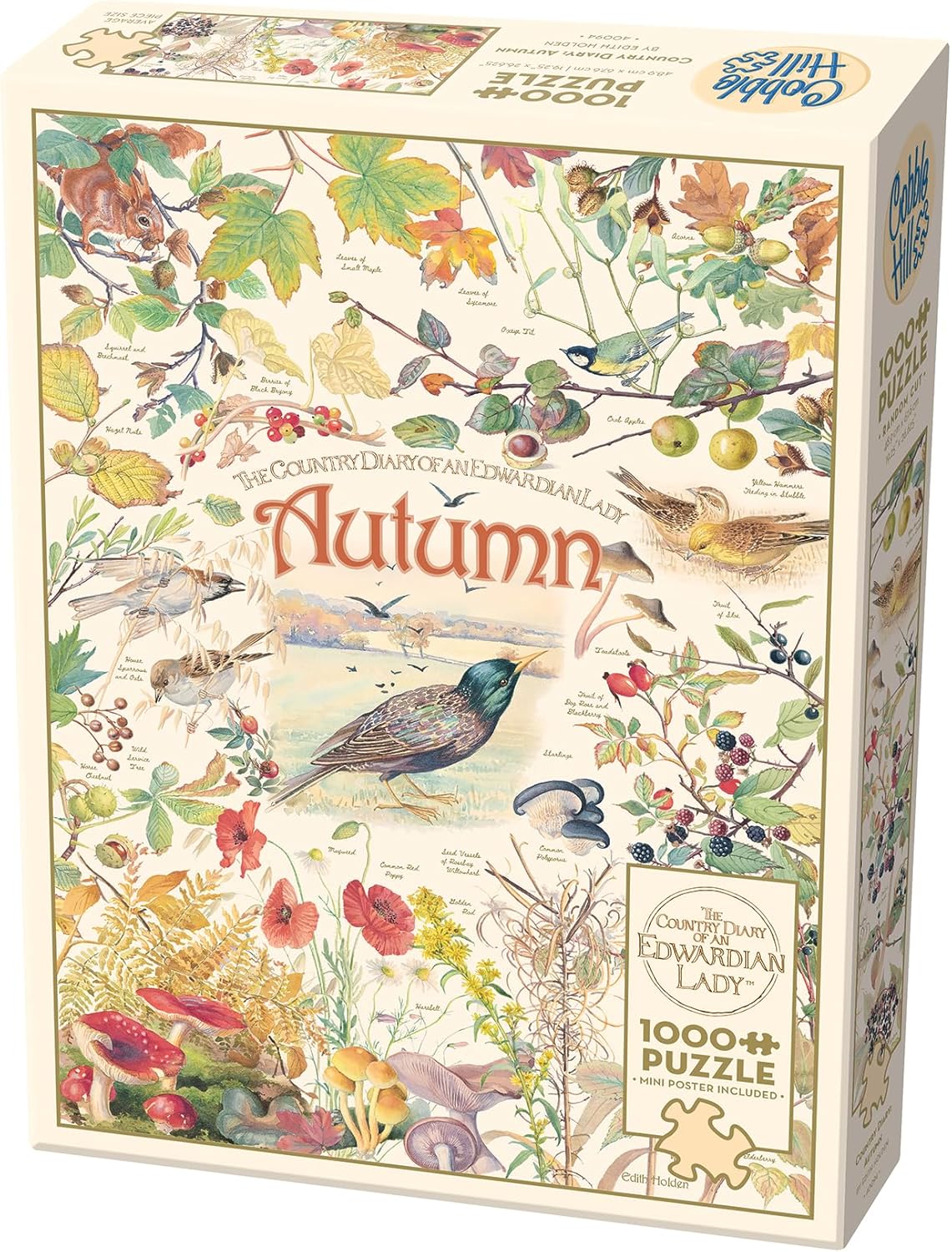 Country Diary of an Edwardian Lady: Autumn - 1000 Piece Jigsaw Puzzle (Cobble Hill)