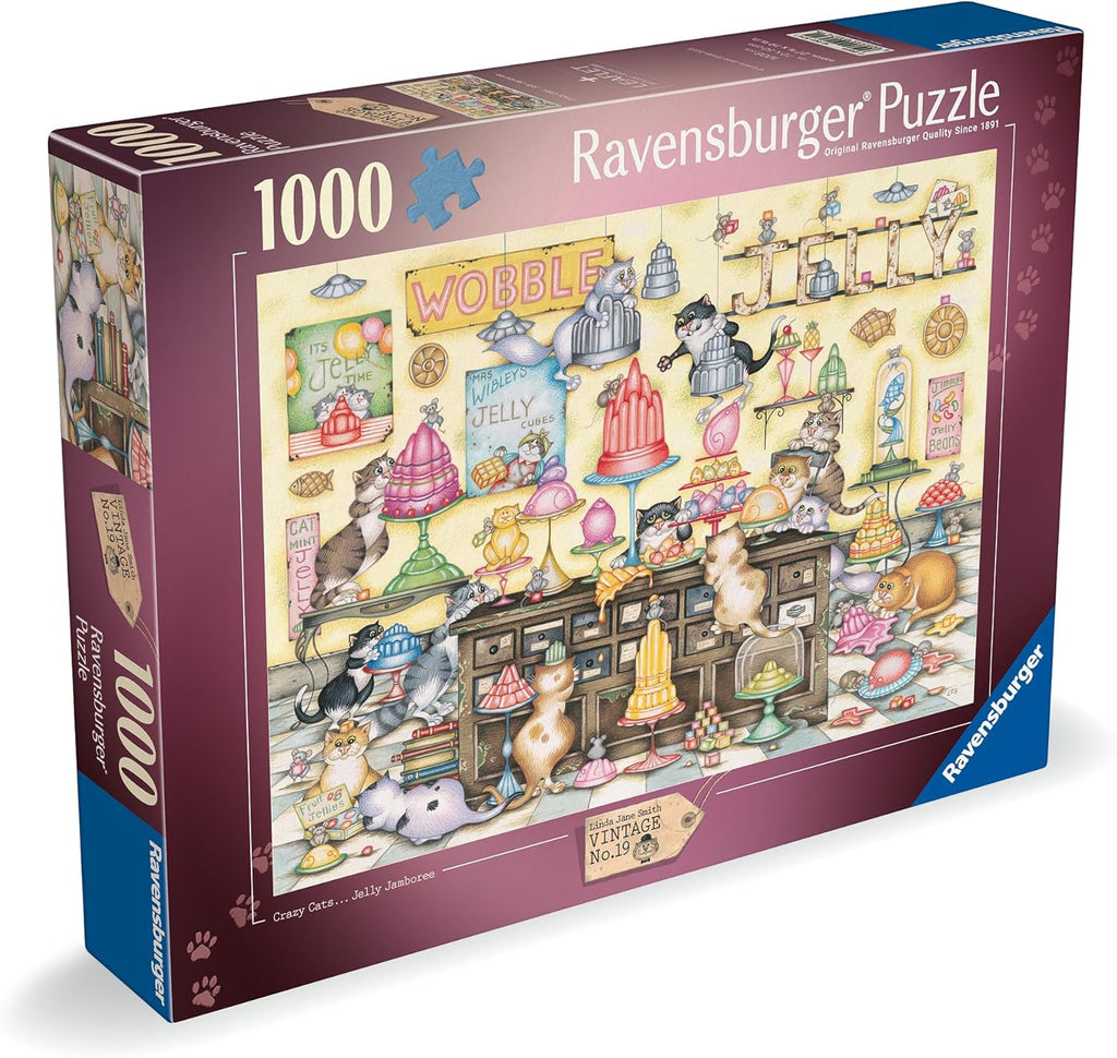 Crazy Cat’s: Jelly Jamboree – 1000 Piece Jigsaw Puzzle (Ravensburger)