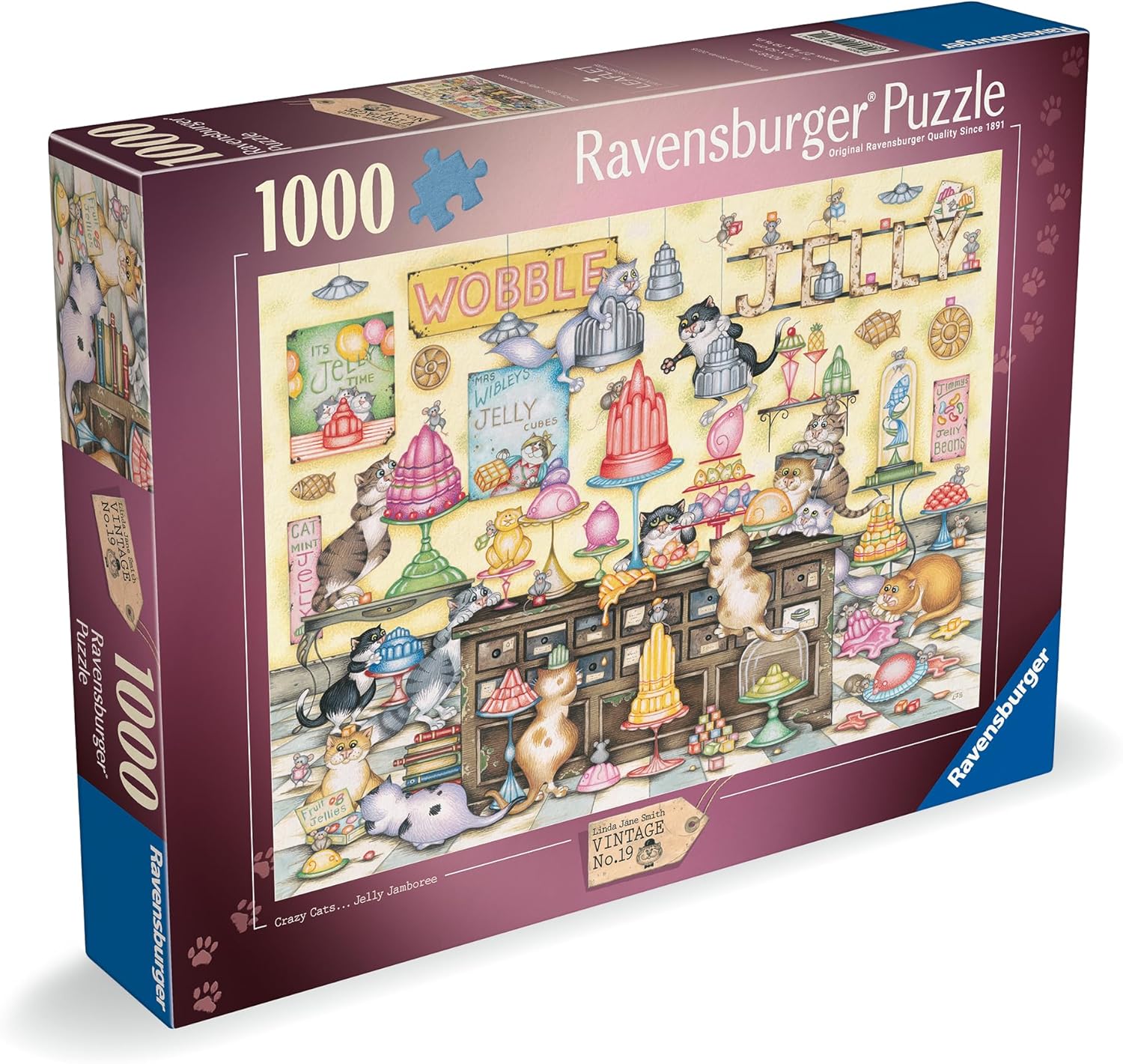 Crazy Cat’s: Jelly Jamboree – 1000 Piece Jigsaw Puzzle (Ravensburger)