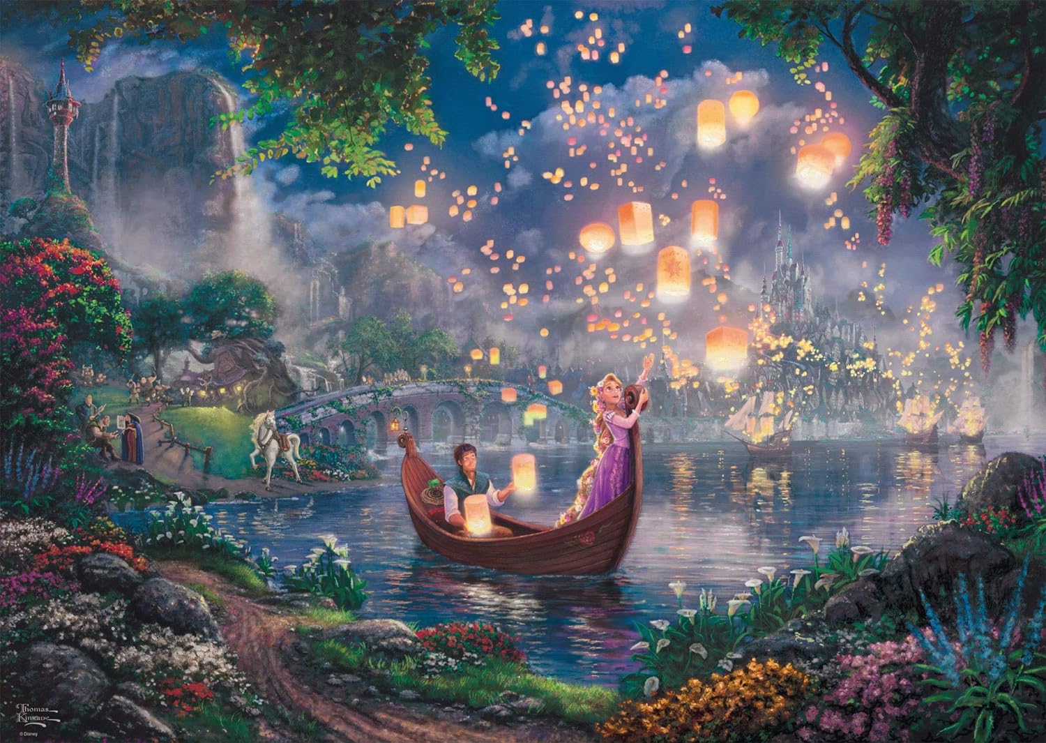 Disney Tangled by Thomas Kinkade – 1000 Piece Jigsaw Puzzle (Schmidt)