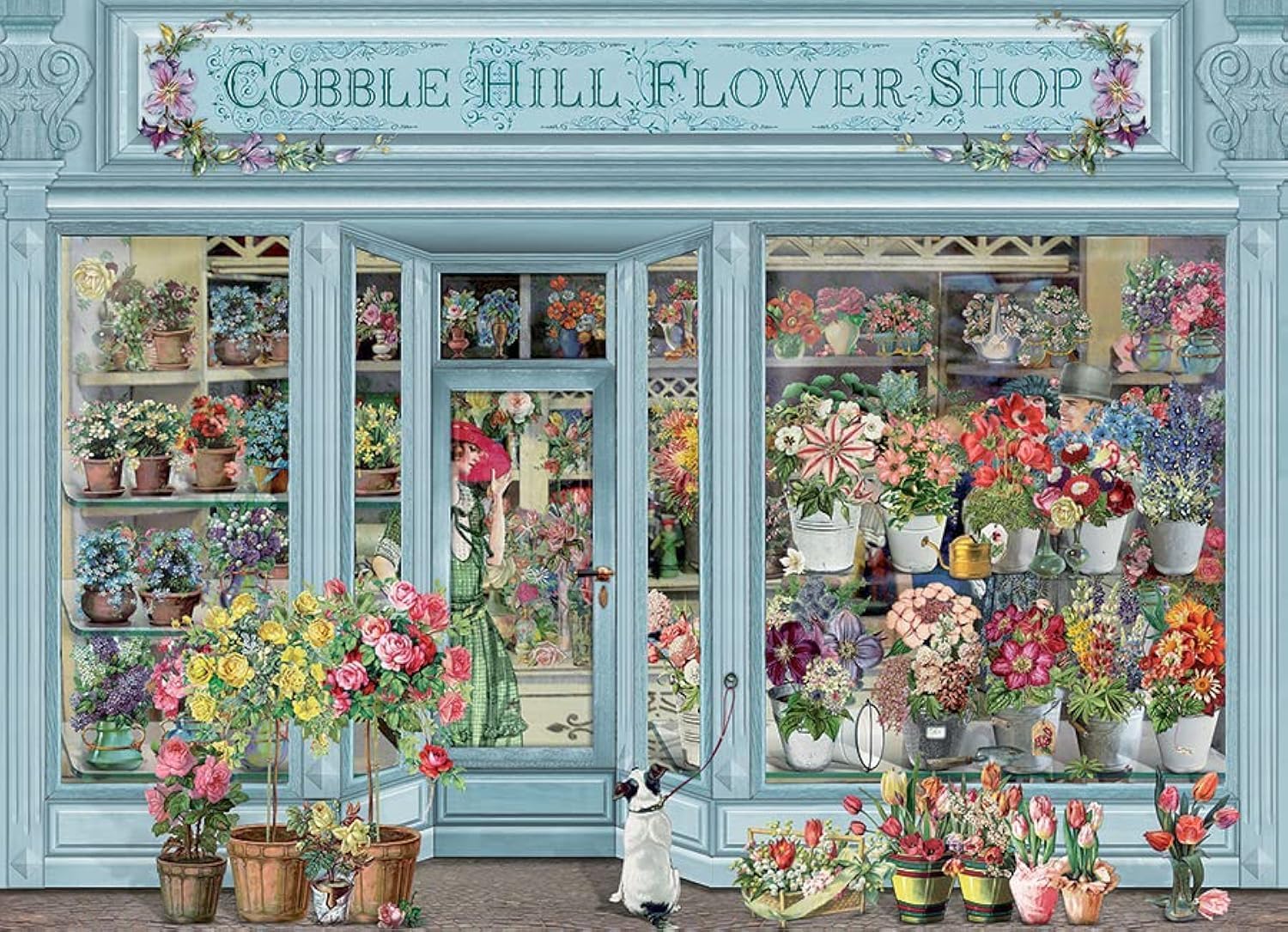 Parisian Flowers - 1000 Piece Jigsaw Puzzle by Barbara Behr (Cobble Hill)