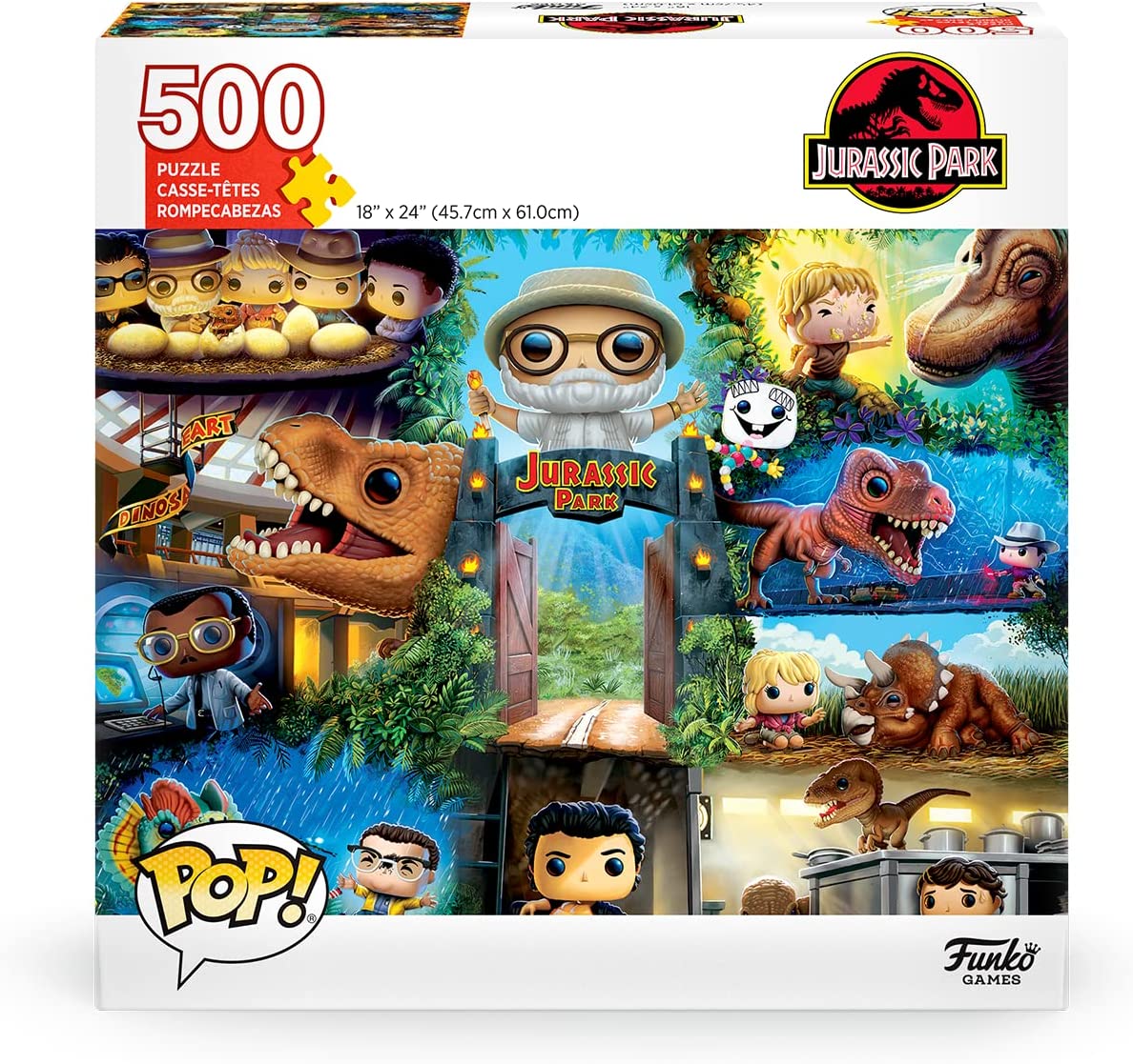 Jurassic Park – 500 Piece Jigsaw Puzzle (Pop! Puzzles)