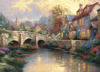 Cobblestone Brooke by Thomas Kinkade – 1000 Piece Jigsaw Puzzle (Schmidt)