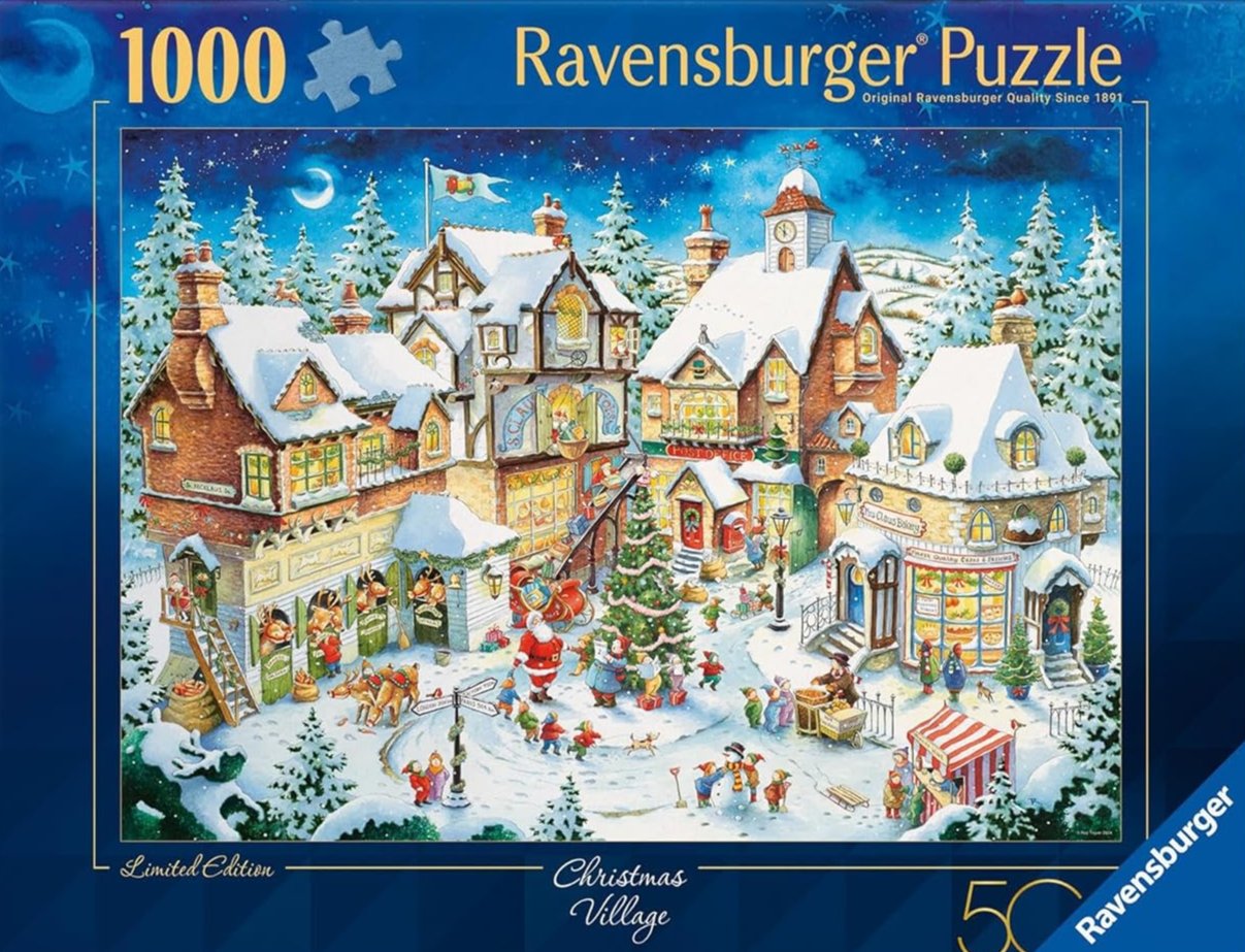 ** Pre-Order ** Ravensburger - Christmas Village 50th Anniversary: Christmas Limited Edition No.28 - 1000 Piece Jigsaw Puzzle