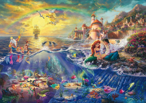 Artwork: Disney The Little Mermaid by Thomas Kinkade – 1000 Piece Jigsaw Puzzle (Schmidt)