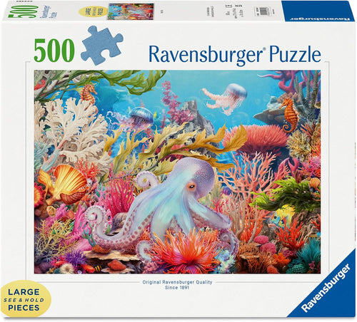 Coral Reef - 500 XL Piece Jigsaw Puzzle (Ravensburger) - Completed Puzzle