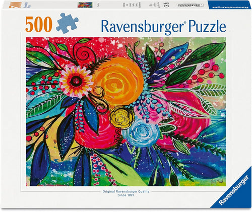 Colour Blast by Robin Mead - 500 Piece Jigsaw Puzzle (Ravensburger) - Completed Puzzle
