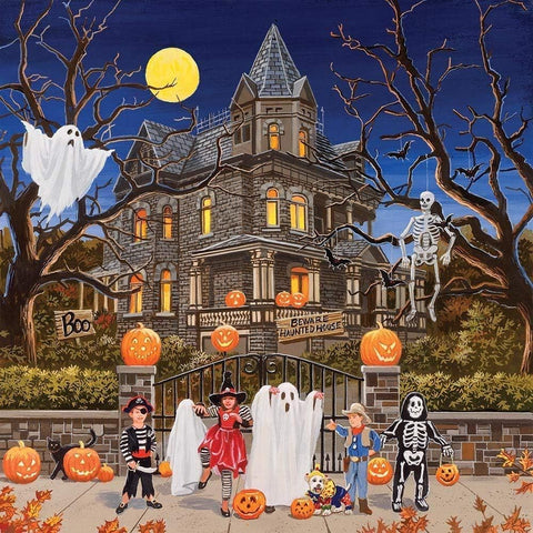 ** Damaged Box** Beware Haunted House by Sunsout - 1000 Piece Jigsaw Puzzle
