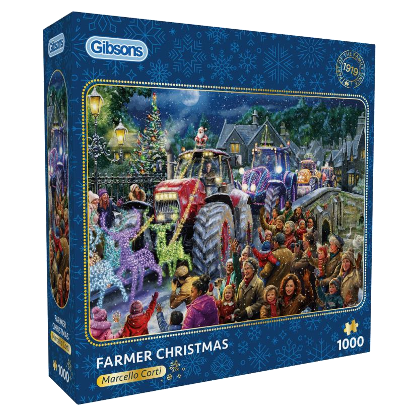 Farmer Christmas by Marcello Corti – 1000 Piece Jigsaw Puzzle (Gibsons)