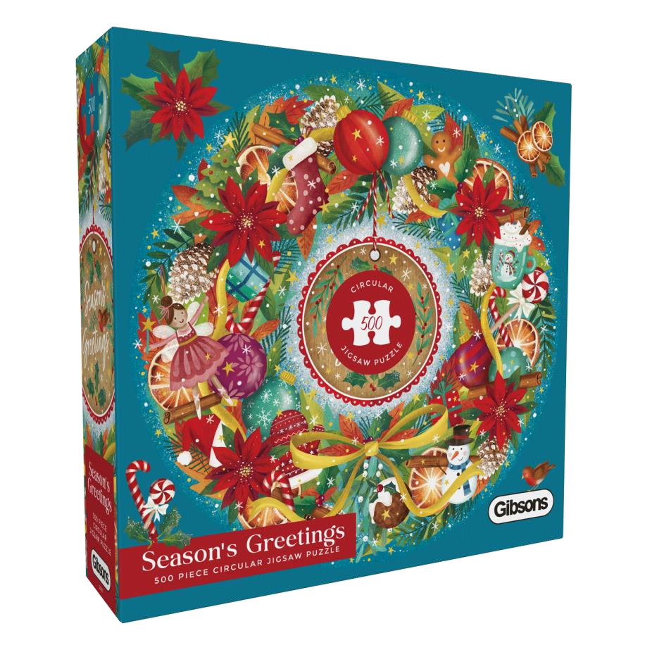Season's Greetings by Claire McElfatrick – 500 Piece Jigsaw Puzzle (Gibsons)