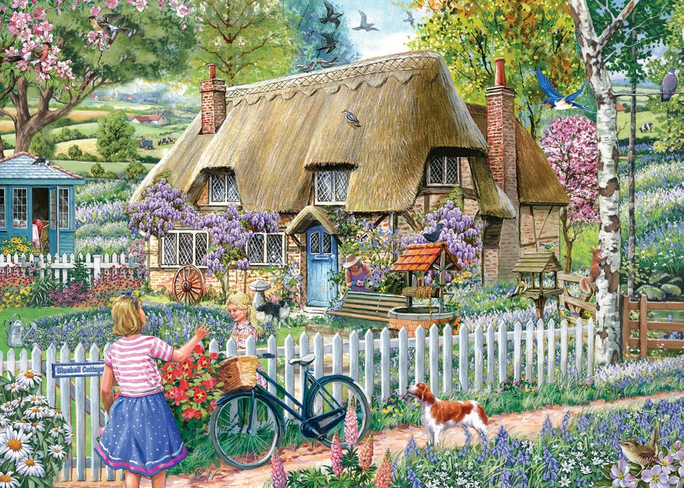 Artwork: Bluebell Cottage – 1000 Piece Jigsaw Puzzle (House of Puzzles)