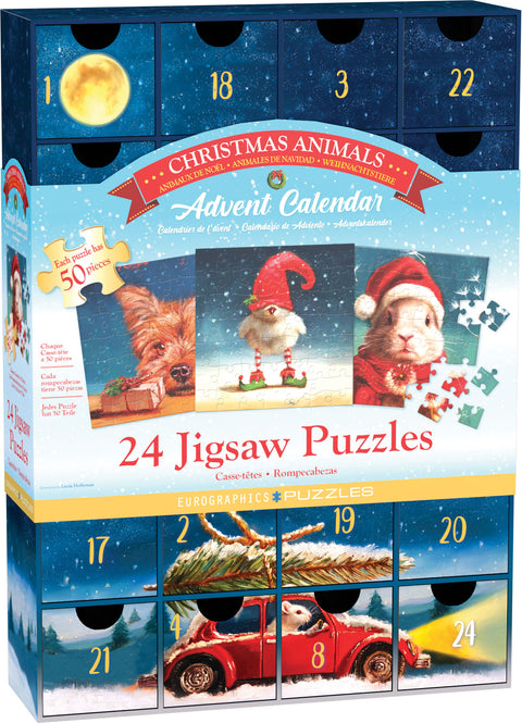 Advent Calendar: Christmas Animals – Jigsaw Puzzle (Euro graphics)