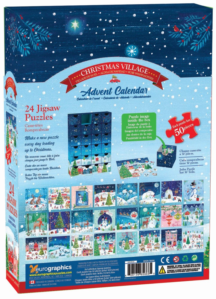 Advent Calendar: Christmas Village – Jigsaw Puzzle (Eurographics)