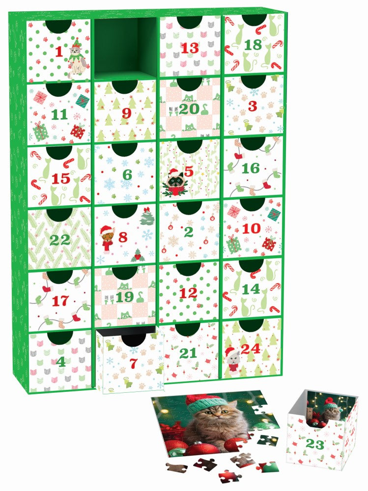 Advent Calendar: Christmas Whiskers – Jigsaw Puzzle (Eurographics)