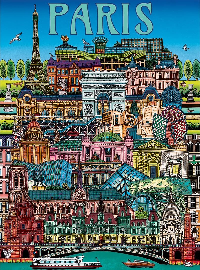 Artwork: Paris Cityscape – 500 Piece Jigsaw Puzzle (Gibsons)