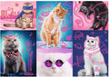 Artwork: Neon Color Line, Cats – 1000 Piece Jigsaw Puzzle (Trefl)
