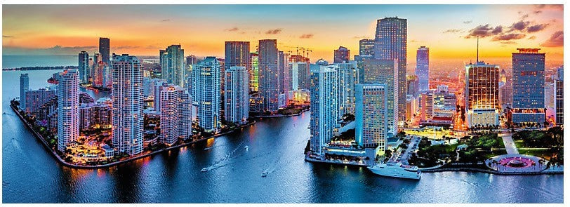 Artwork: Trefl - Miami by Night - 1000 piece jigsaw puzzle