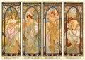 Artwork: Times of Day by Alphonse Mucha – 1000 Piece Jigsaw Puzzle (Dtoys)