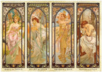 Artwork: Times of Day by Alphonse Mucha – 1000 Piece Jigsaw Puzzle (Dtoys)