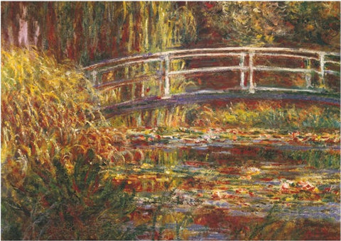 Artwork: Japanese Foot-Bridge by Monet – 1000 Piece Jigsaw Puzzle (Dtoys)