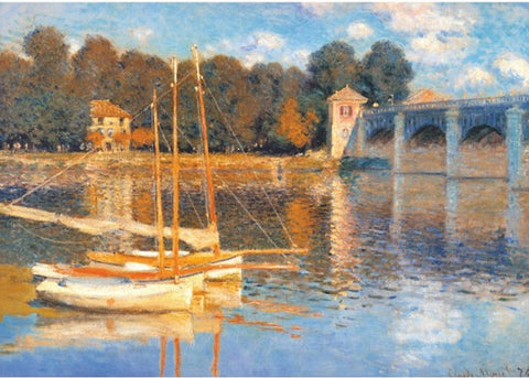 Artwork: Bridge at Argenteuil by Monet – 1000 Piece Jigsaw Puzzle (Dtoys)