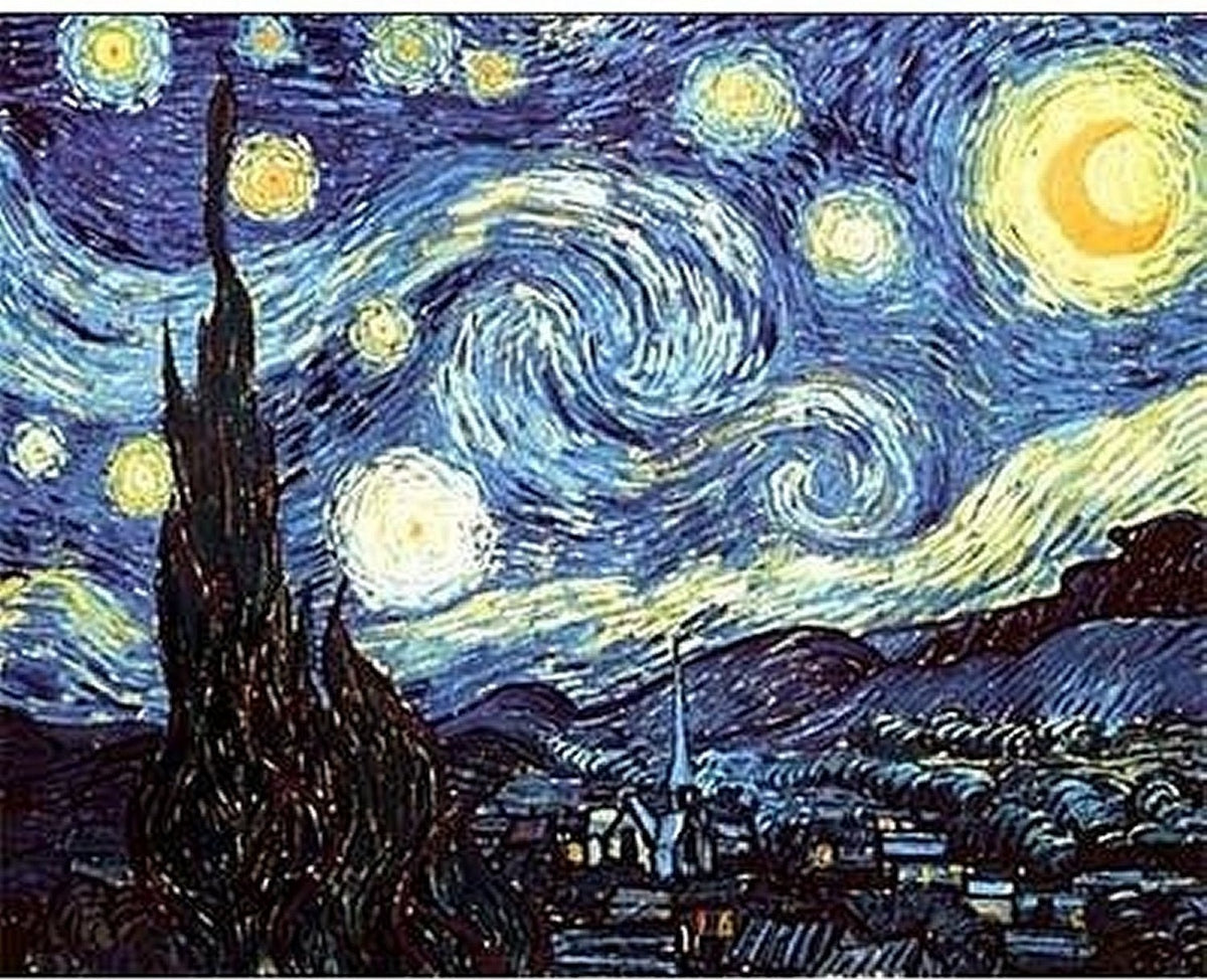 Artwork: Starry Night by Van Gogh – 1000 Piece Jigsaw Puzzle (Dtoys)
