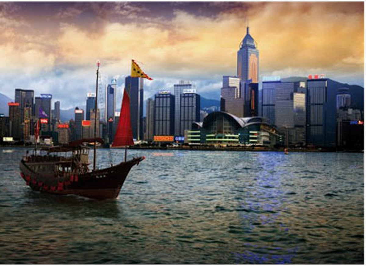 Artwork: Nocturnal Landscapes: Hong Kong Island – 1000 Piece Jigsaw Puzzle (Dtoys)